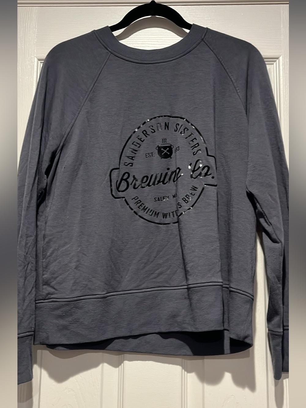 Hocus Pocus themed Graphic Crewneck Sweater - Gray